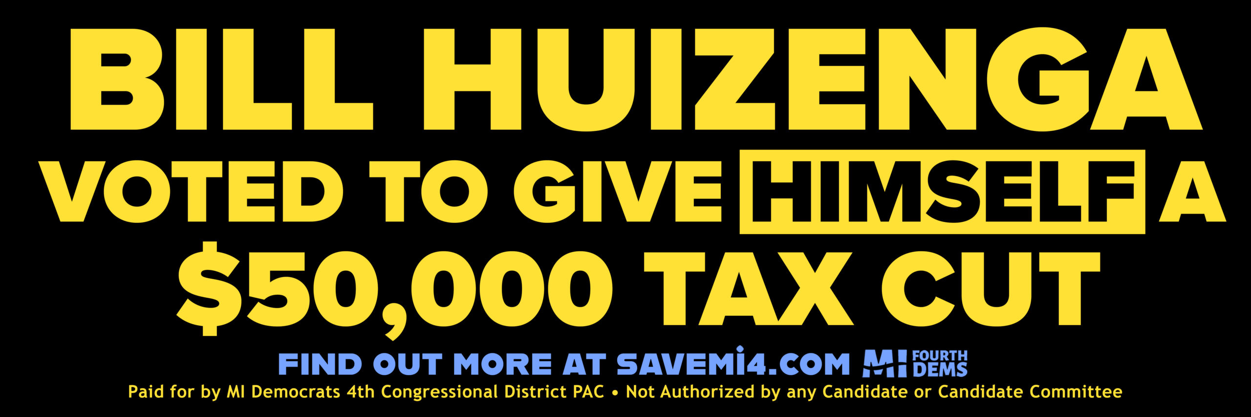 Rep. Bill Huizenga only helps those who don’t need help.